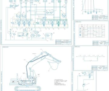 Чертеж Расчет и выбор параметров гидропривода исполнительного устройства СДМ (экскаватор ЭО-4121)