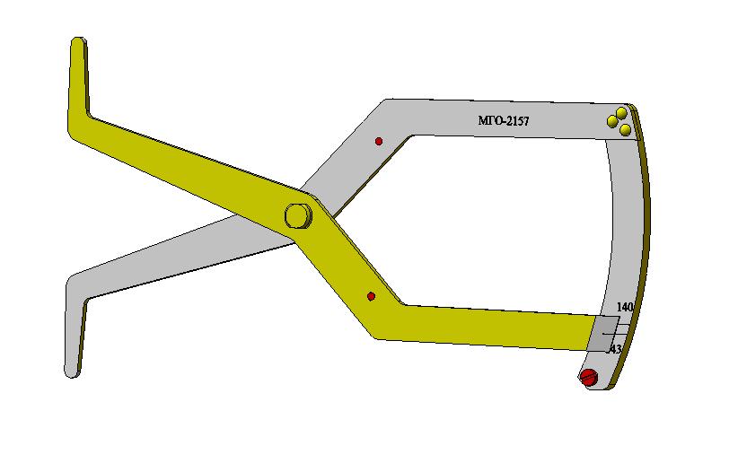 3D модель Нутромер на ф140+3 МГО-2157СБ