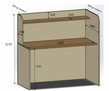 3D модель Стол из ЛДСП