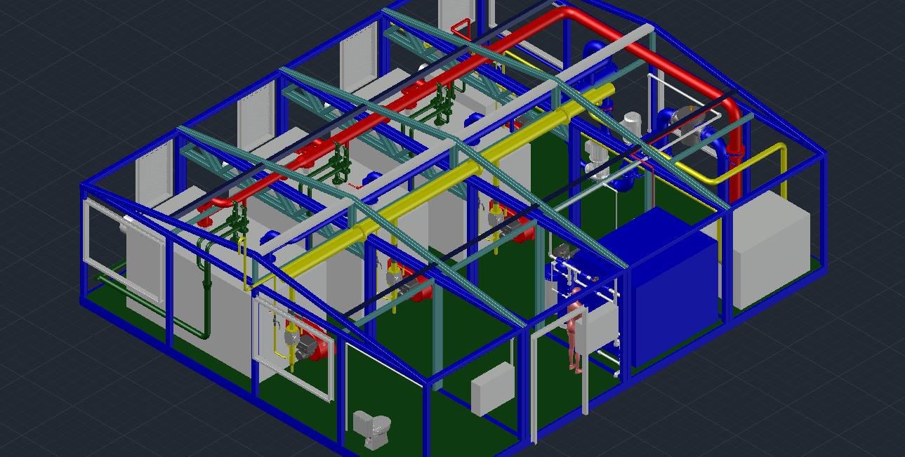 3D модель 3D модель котельной 5,0 МВт без ГВС