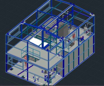 3D модель Блочно модульные очистные сооружения биологической очистки