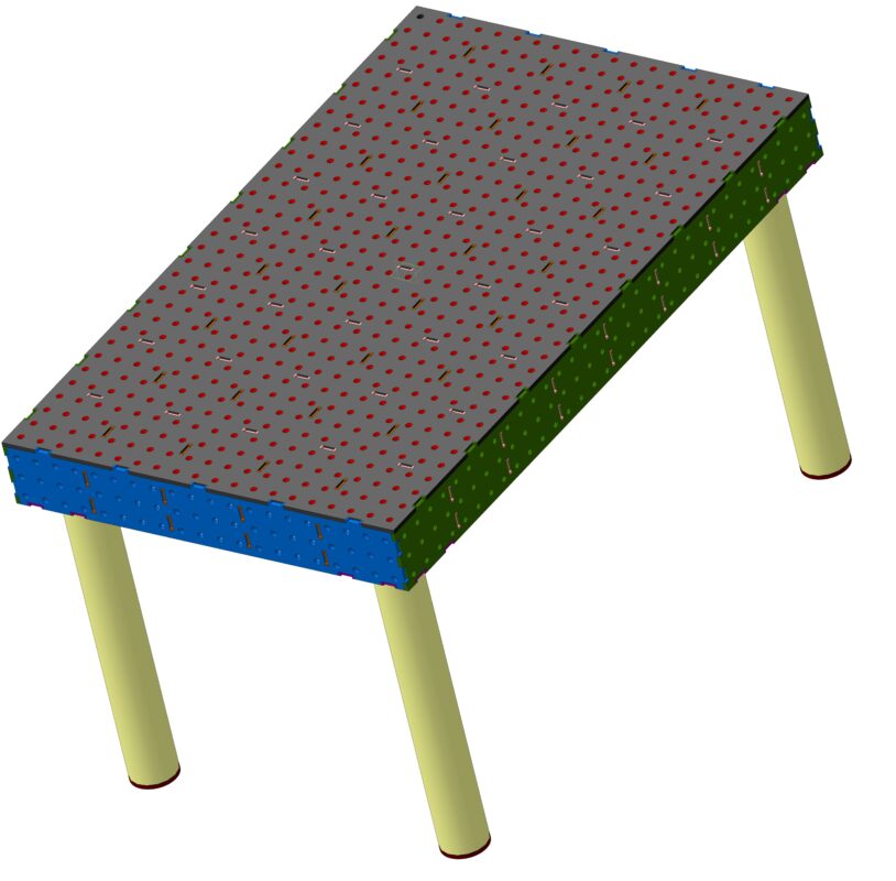 3D модель Сварочный стол с системой позиционирования D16.