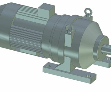 3D модель Мотор-редуктор ЗМП-80