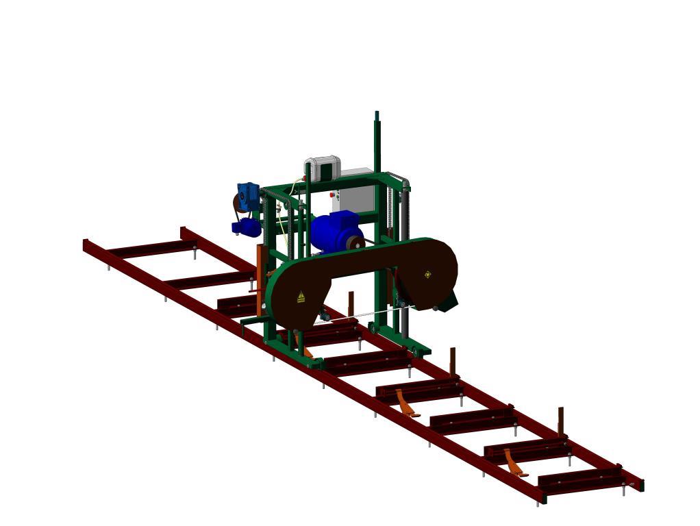 3D модель Ленточная пилорама