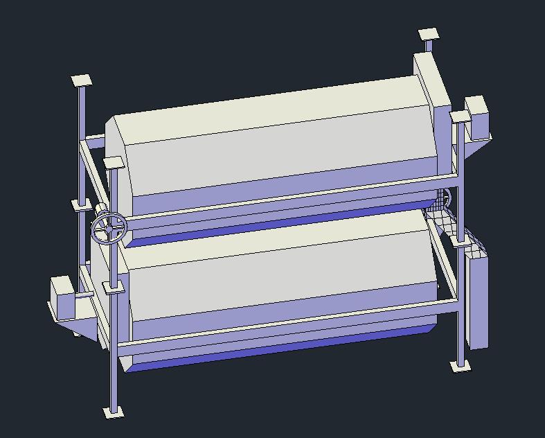 3D модель Блок триерный ТБМ-8