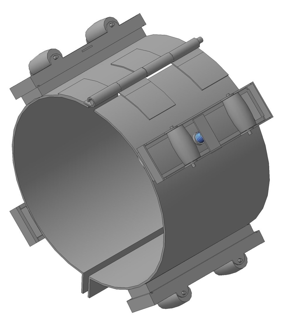 3D модель Опорно-направляющее кольцо для трубопровода