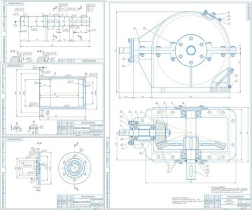 Чертеж Проектирование одноступенчатого редуктора