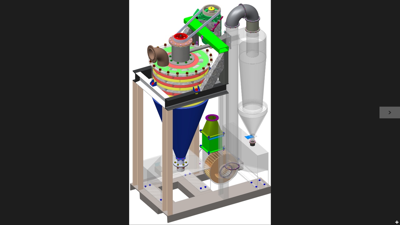 3D модель Классификатор центробежный