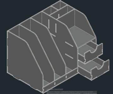 3D модель Органайзер под документы и мелочовки