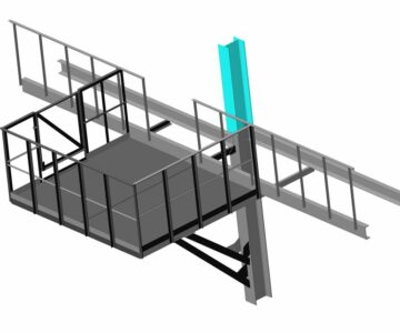 3D модель Площадка для обслуживания и ремонта тали электрической