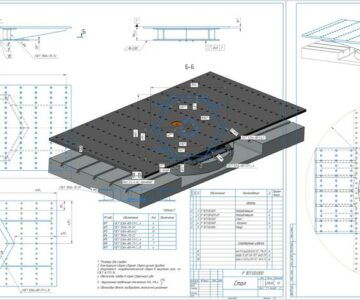 3D модель Стол поворотный для обработки заготовок для Фрезерного станка EC-1600YZT (HAAS)