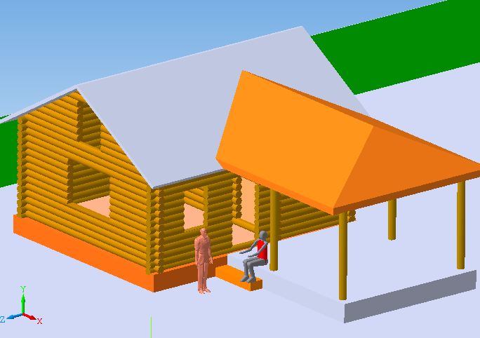 3D модель Компоновка дачного участка