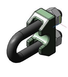 3D модель Зажим для стальных канатов № 12