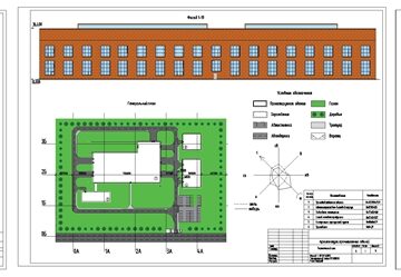 Чертеж Проектирование термического цеха