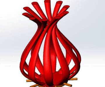 3D модель Ваза в SolidWorks