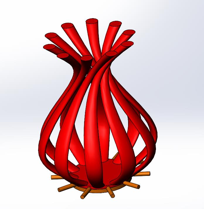 3D модель Ваза в SolidWorks