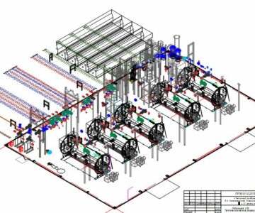 3D модель Тепломеханические решения котельной тепличного комплекса