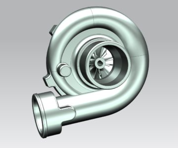3D модель Турбокомпрессор автомобильный