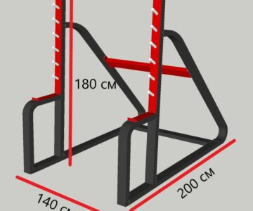 3D модель Силовая стойка для приседаний