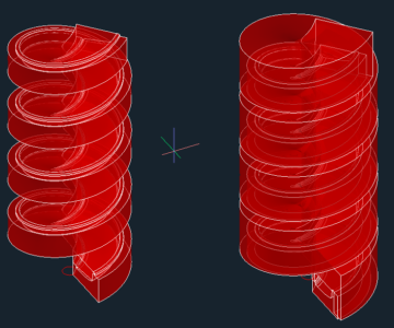 3D модель Желоб винтового сепаратора