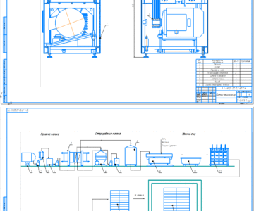 Чертеж Производства мягкого сыра. Гомогенизатор ОГМ-10