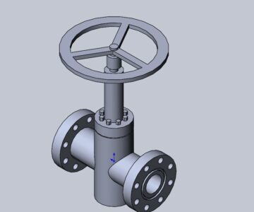 3D модель Задвижка на давление 21 параметрезированная