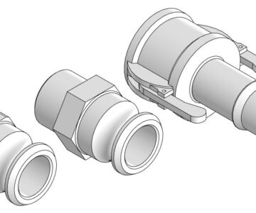 3D модель Быстроразъемные соединения Камлок G1 - тип А; тип F; тип С