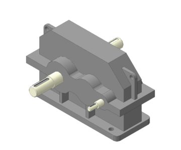 3D модель Редуктор 1Ц2У-125-10-23-ЦЦ