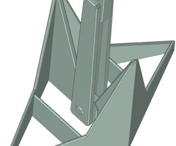3D модель Якорь тип Дельта