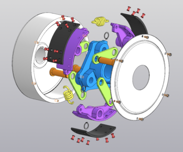 3D модель Муфта центробежная d=50