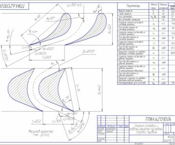 Чертеж Выбор и расчет теплового двигателя и нагнетателей паротурбинной установки с противодавлением расход пара 80 кг/с