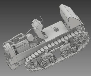 3D модель Остов гусеничного трактора 3D Модель