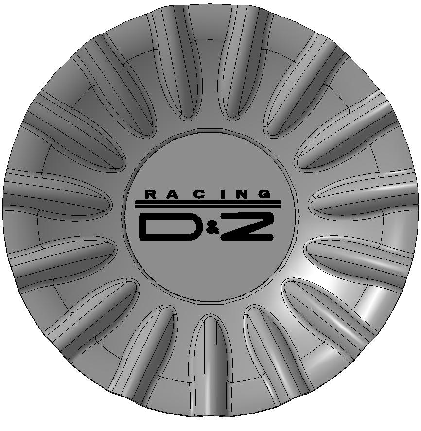 3D модель Колпак от литого диска RACING D&z