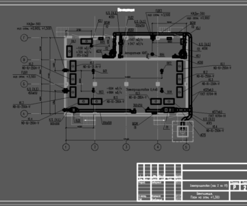 Чертеж Электрощитовая