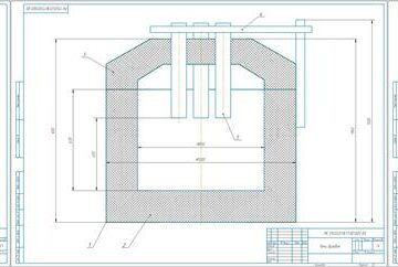 Чертеж Проектирование электродуговой печи для плавки стали производительностью 3000 тонн/год