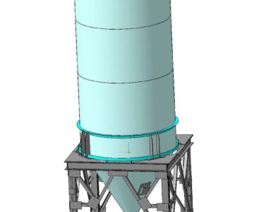 3D модель Силос на 25 тонн цемента