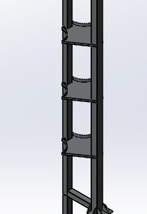 3D модель Этажерка дымовой трубы 3D