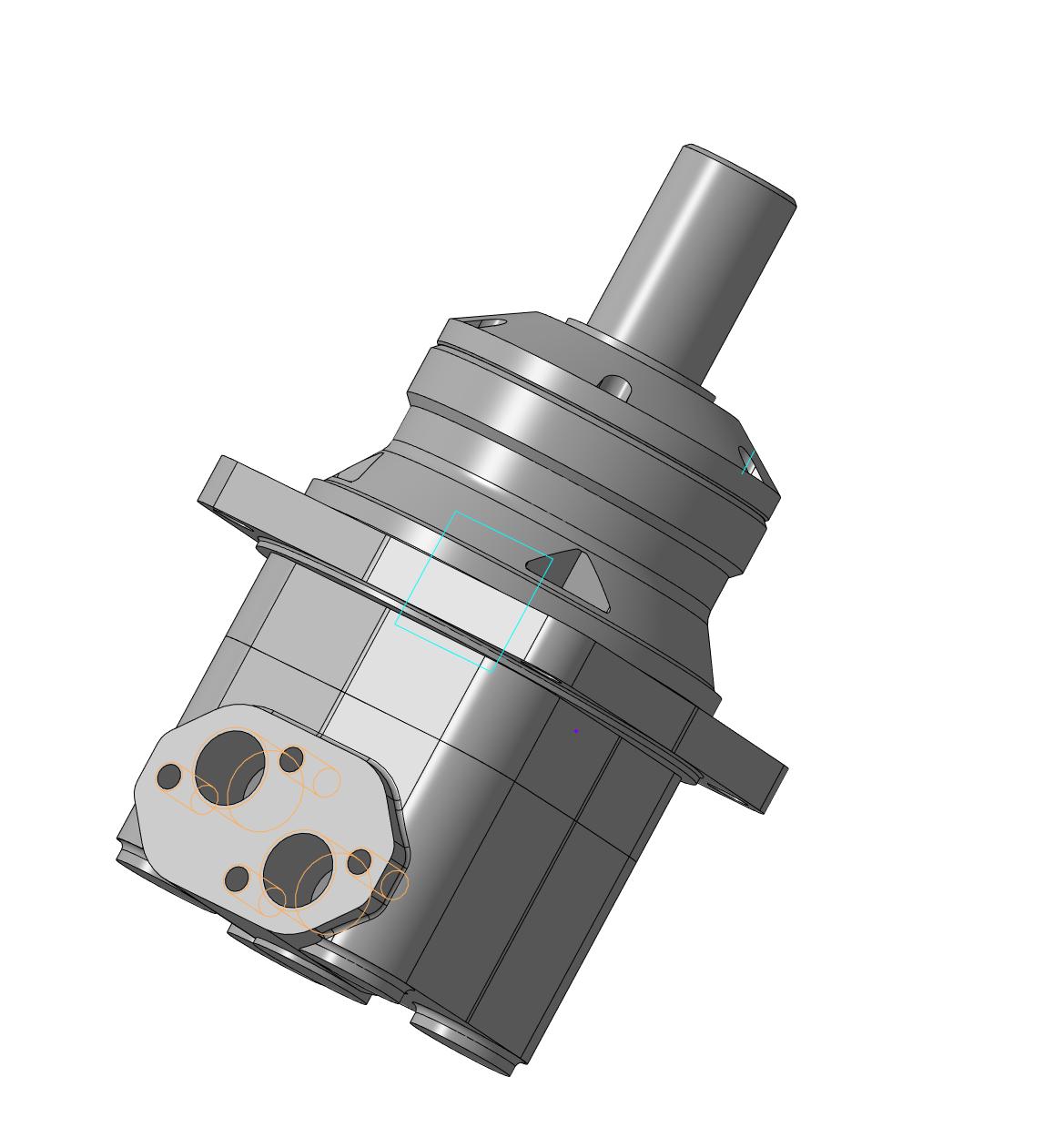 3D модель Гидромотор OMVW-500