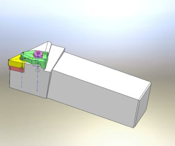 3D модель Державка токарная с прижимом повышенной жесткости