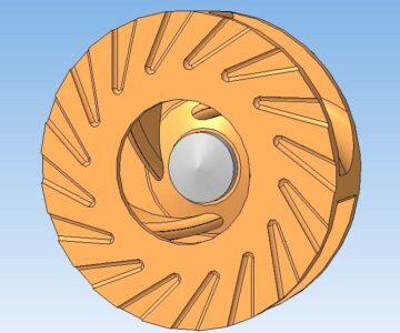 3D модель Рабочее колесо насоса 1ГРК-1600/50