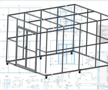 3D модель Передвижной модуль защиты от пыли