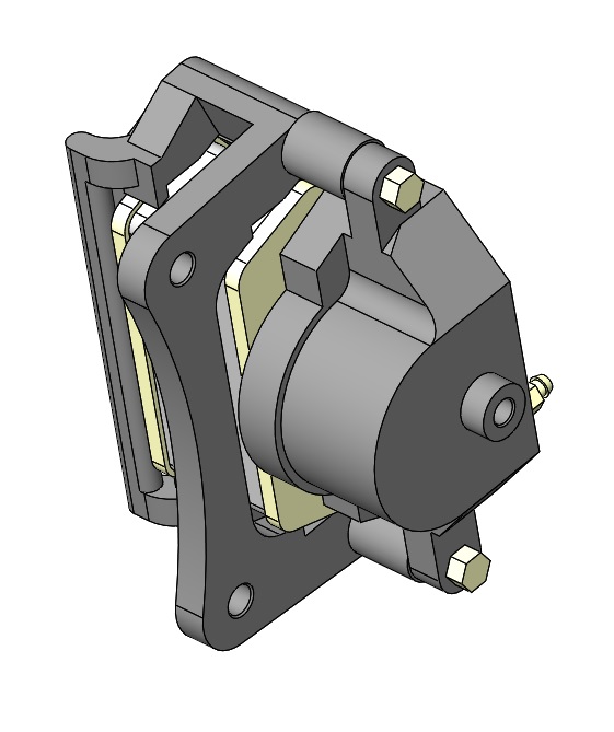 3D модель Суппорт тормозной ГАЗель