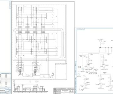 Чертеж ВКР на тему: "Реконструкция системы электроснабжения текстильного комбината".