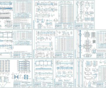 Чертеж "Расчет железобетонных конструкций многоэтажного ПЗ"