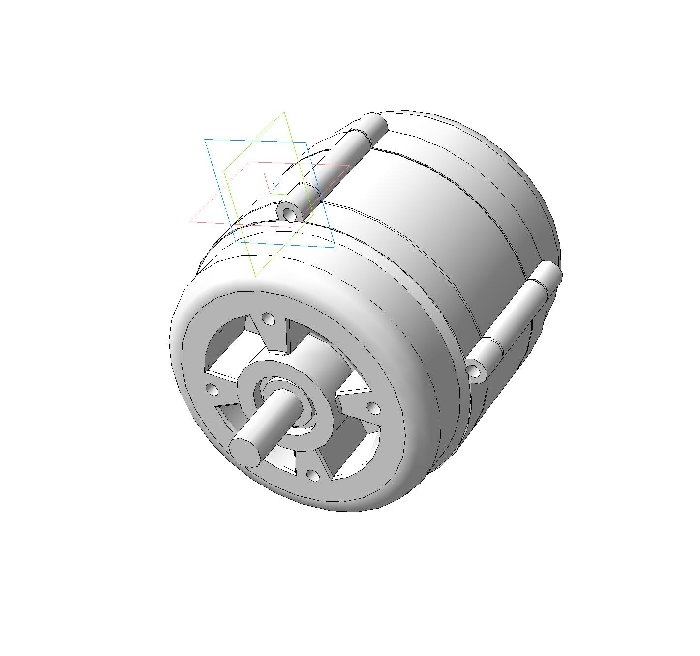 3D модель Мотор АВЕ 071 4с модель