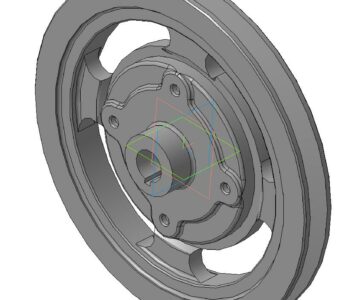 3D модель Шкив компрессора К-701