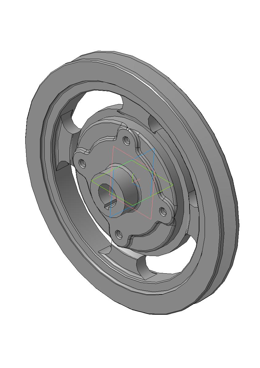 3D модель Шкив компрессора К-701