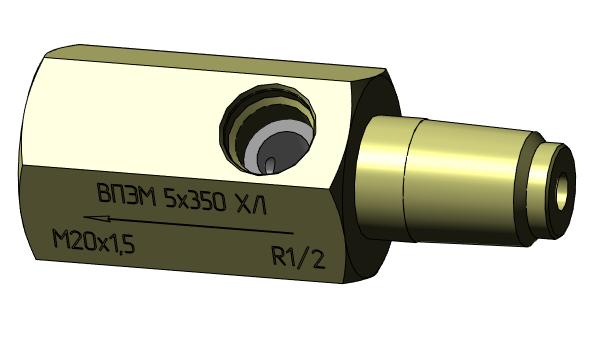 3D модель Вентиль под манометр
