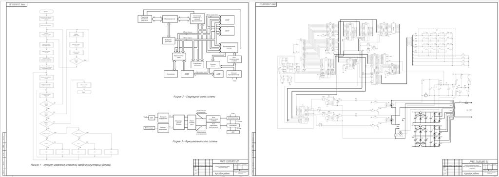 Чертеж Разработка микропроцессорного устройства управления установкой