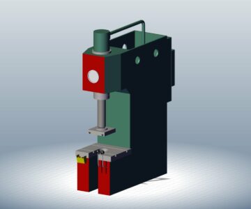 3D модель П6326 Пресс гидравлический одностоечный